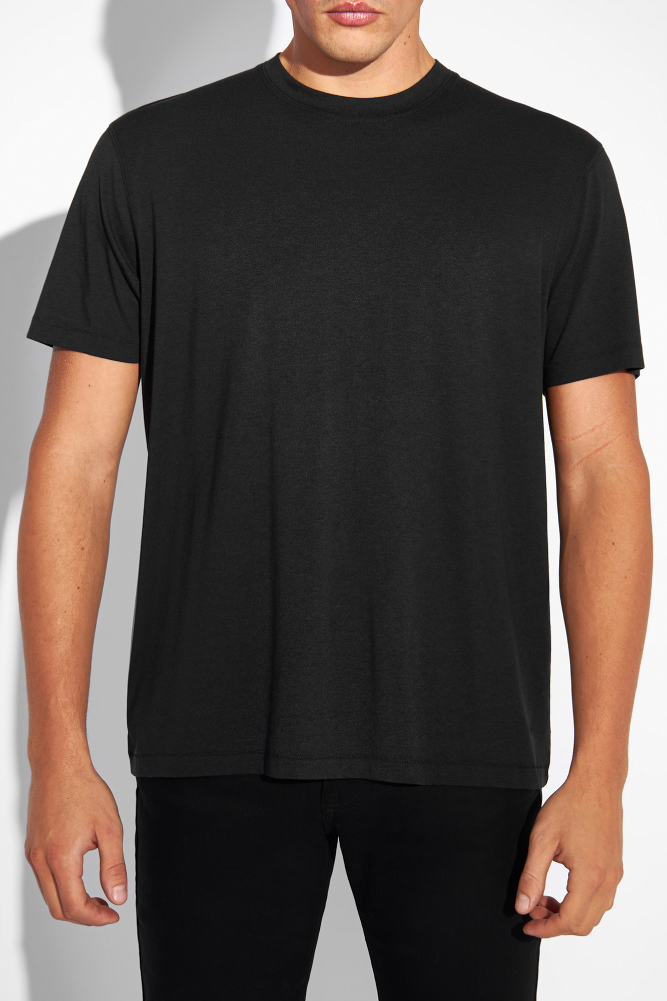 Black T-shirt with logo Tom Ford - Vitkac AS